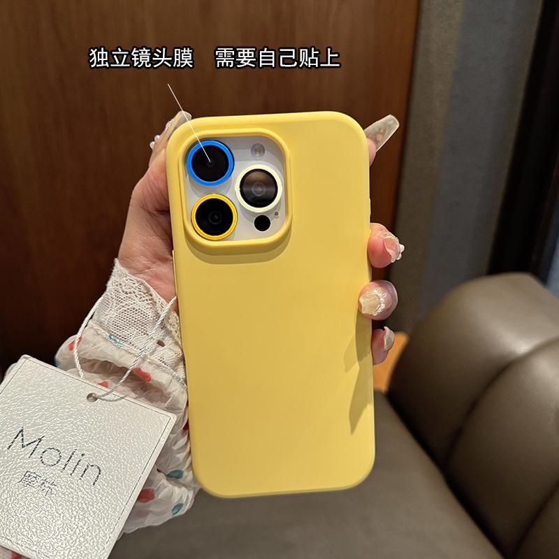 适用iPhone16promax手机壳磁吸新款液态硅胶苹果15pro保护套绿色14max手机套高级13情侣女超薄夏外壳 - 图2