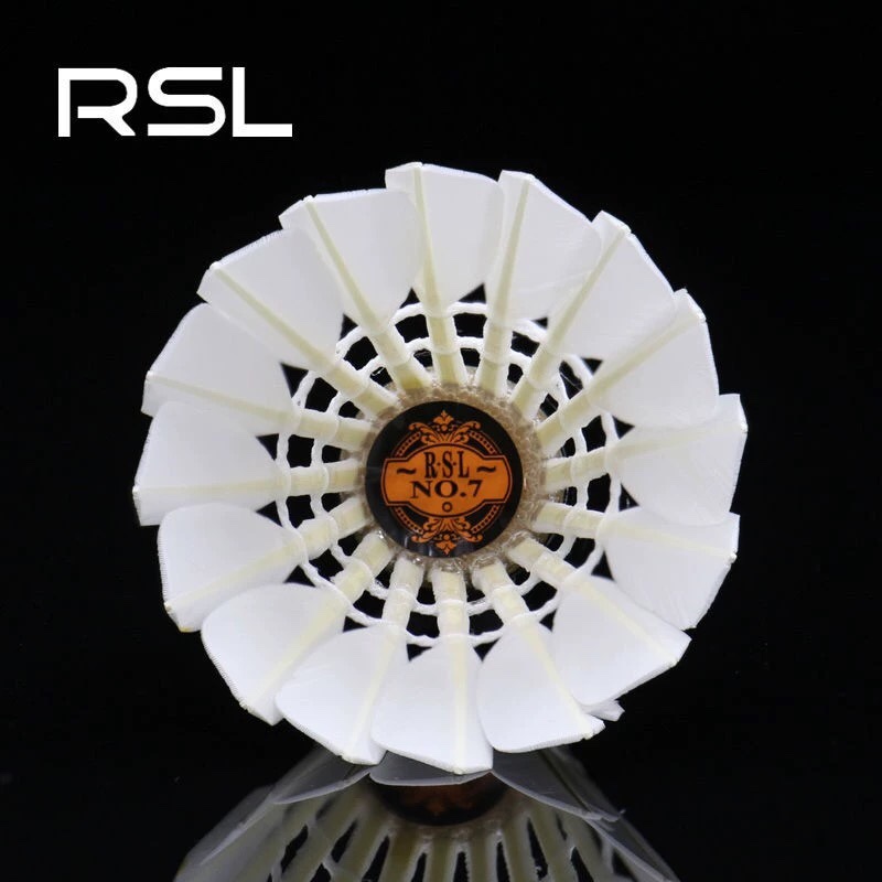 RSL亚狮龙7号羽毛球RSL7号比赛专业训练球稳定耐打防伪可查12只装 - 图0