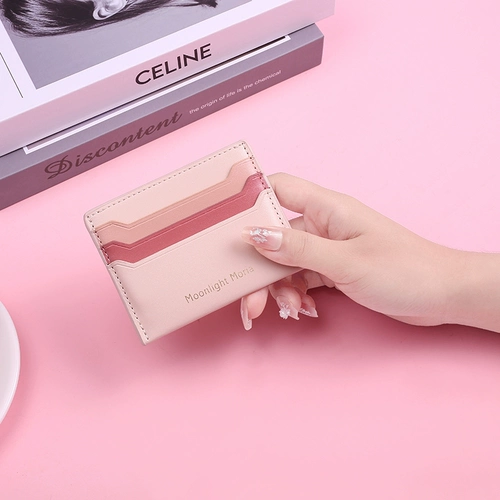 Маленький картхолдер, ультратонкие тонкие карточки для водительских прав, маленькая сумка через плечо, из натуральной кожи