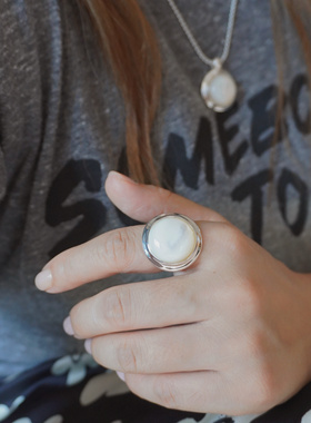 通体925纯银高级感母贝项链