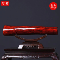 Authentic small leafy purple sandalwood Feng Shui Feng Shui column pendulum full Venus high oil dense log material detached house old stock gift giving gift