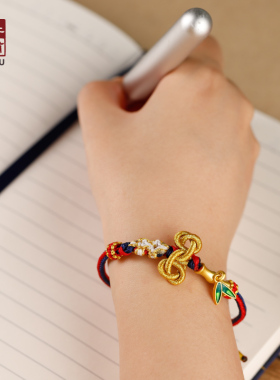 杜甫草堂男女通用中式文昌结手绳