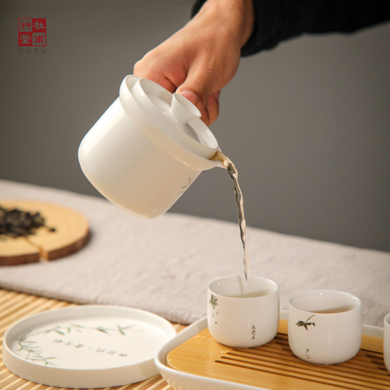 杜甫草堂 客至茶具礼盒 博物馆文创礼品茶具茶盘套装父亲节礼物