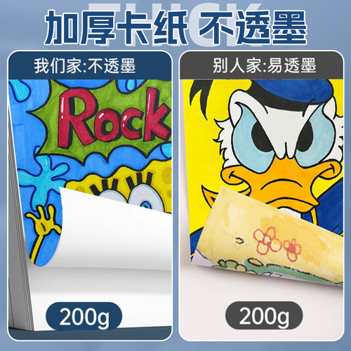 A4荷兰白卡纸儿童白色硬卡纸8K白色卡纸4K白卡纸16开荷兰白卡A3手抄报专用纸画画纸加厚素描纸幼儿园绘画美术 - 图2
