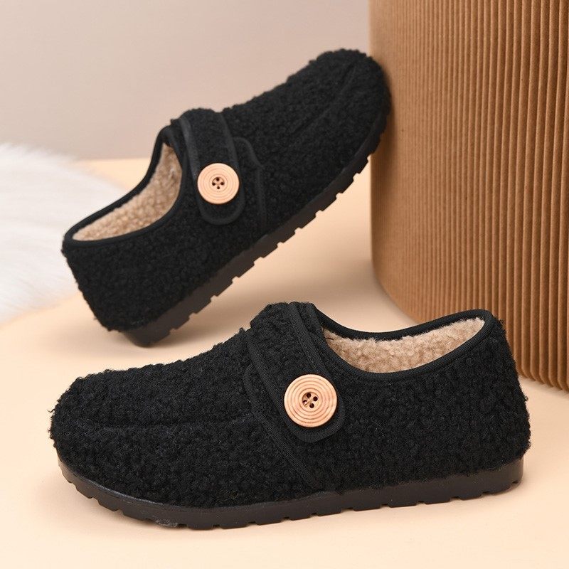 冬季老北京棉鞋女加绒保暖毛毛鞋加厚防滑豆豆鞋平底休闲妈妈棉靴,淘宝优惠券,粉丝福利购,淘宝优惠卷