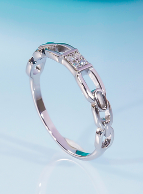 PRINGXY情侣简约小众戒指