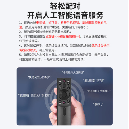 怡顺适用于长虹语音遥控器RBG400VC 55 65G7S G7 D6H 70 75D4PS - 图1