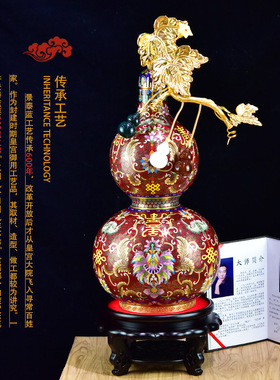 非遗文化纯手工制作福寿绵长葫芦