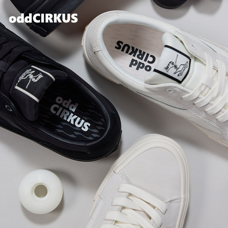 oddCIRKUS ASTLEY NEON 光影系列黑白街头滑板鞋运动板鞋男女,淘宝优惠券,粉丝福利购,淘宝优惠卷