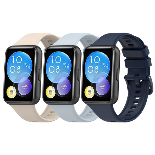 适用于华为Watch Fit2手表表带硅胶腕带fit2代智能运动手表链男女时尚替换带NFC版通用非原装配件保护套外壳 - 图3