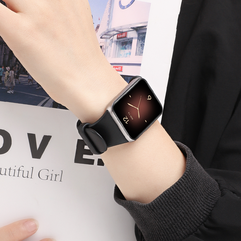 适用小米手环9/8pro表带官方同款nfc版硅胶腕带小米手表8pro替换带智能运动BAND八代透气排汗男女生配件 - 图1