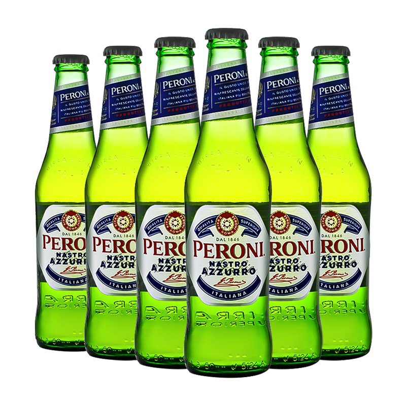 整箱意大利进口贝罗尼啤酒 Peroni佩罗尼蓝带大麦啤酒330ml