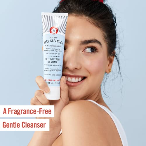 First Aid Beauty Pure Skin Face Cleanser Sensitive Skin Cre-图2