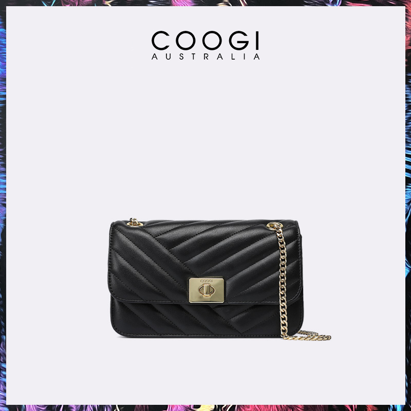 COOGI包包女2025新款轻奢链条包简约高级感斜挎包单肩腋下通勤包 - 图1