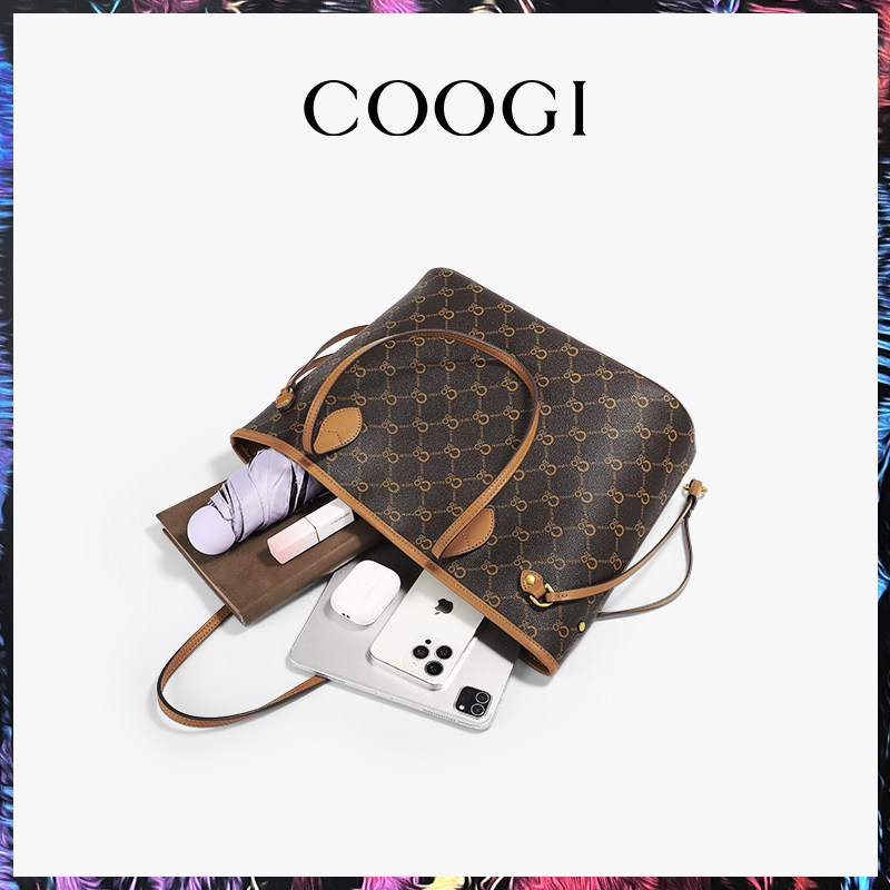 COOGI包包女新款通勤大容量托特包轻奢单肩手提包腋下包生日礼物,淘宝优惠券,粉丝福利购,淘宝优惠卷