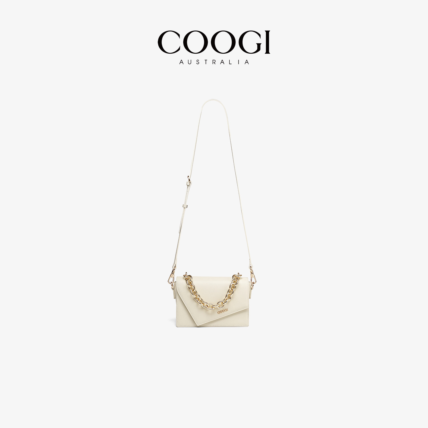 COOGI轻奢品牌包包女士2025新款白色小方包单肩包高级感斜挎包女,淘宝优惠券,粉丝福利购,淘宝优惠卷