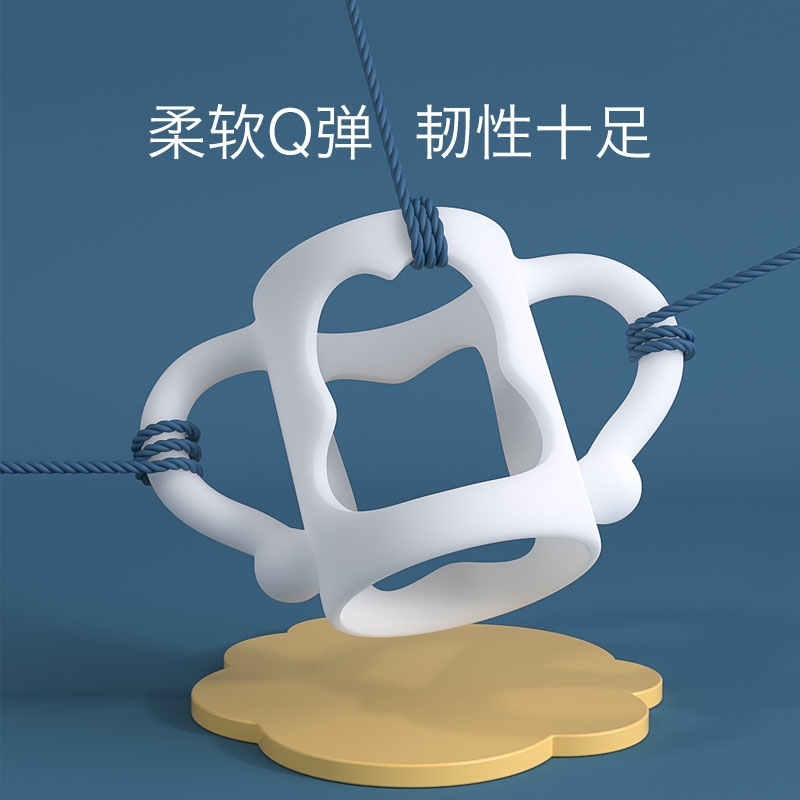通用宽口径奶瓶把手柄配件heneg新安怡贝亲布朗博士NUK硅胶保护套