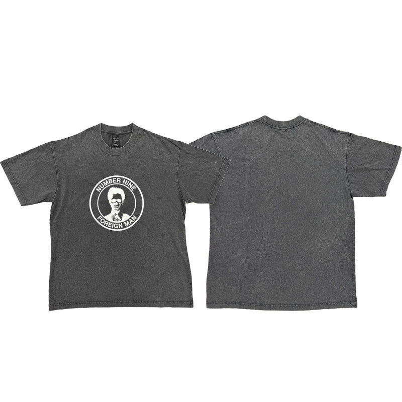 Number (N)ine 01SS Foreign Man Tee short-sleeved distressed washed destroyed T-shirt