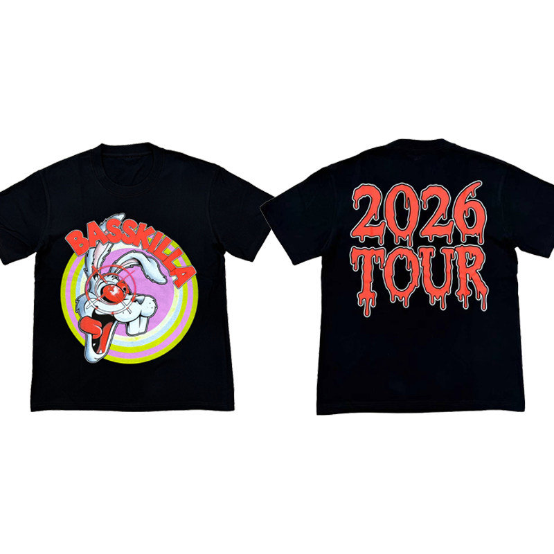 che encore tour merch monster t-shirt venue limited rabbit print short-sleeved T-shirt