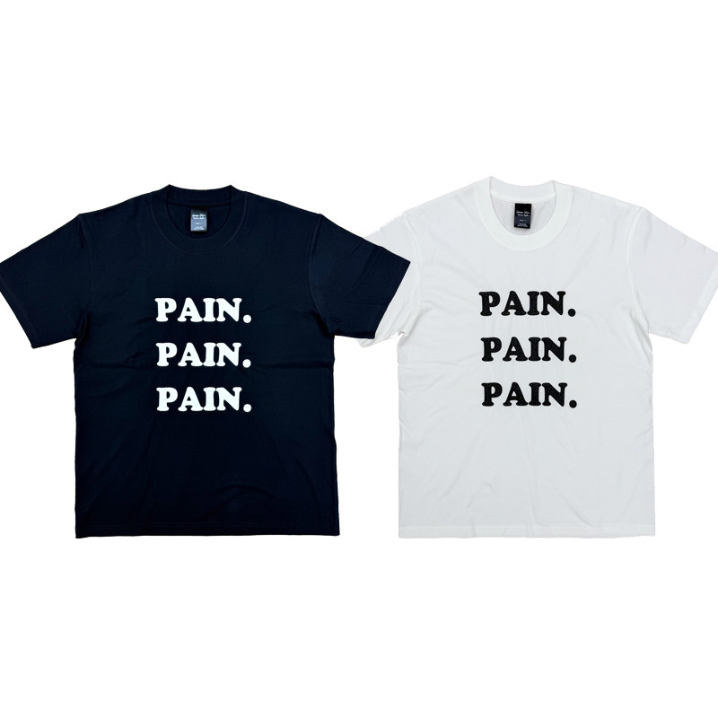 Number (N)ine “PAIN” “YEAH” Tee 2003 Retro crack print short-sleeved T-shirt