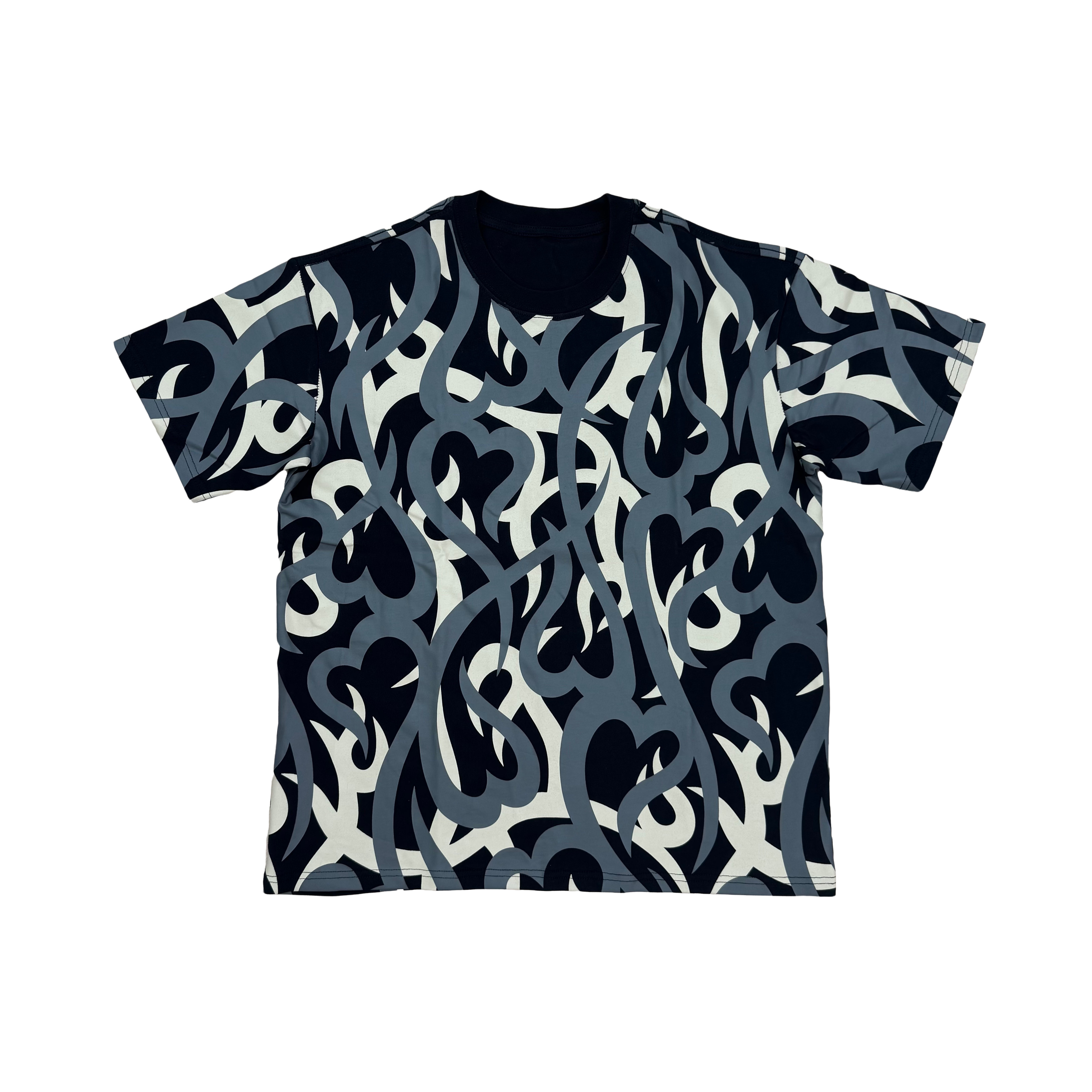 Number Nine AW04 Tribal Heart Camo tee Thorn Camo Short Sleeve
