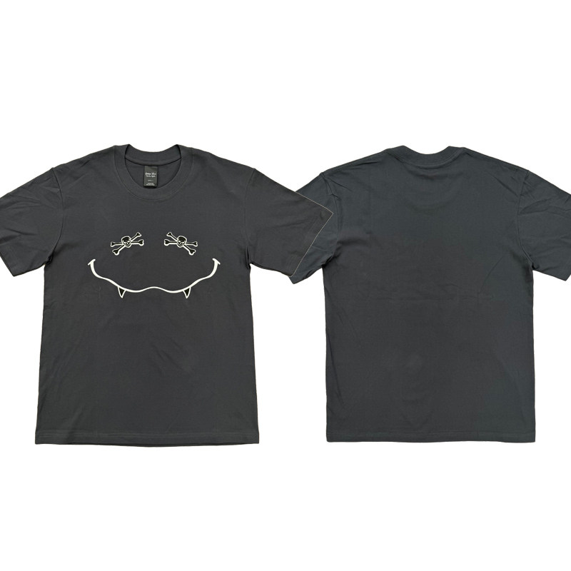 NUMBER NINE 04 Collection Skull Smile Tee Retro Print Short Sleeve T-Shirt