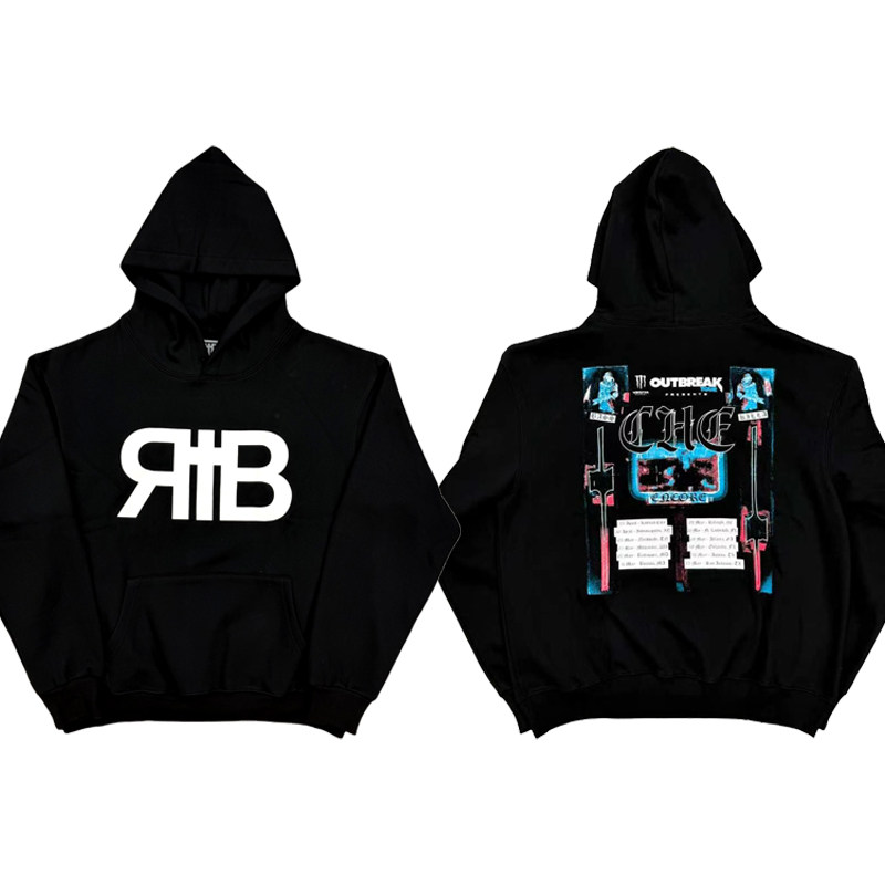 Che Monster Outbreak Encore Tour Rib Hoodie co-branded printed hoodie sweatshirt