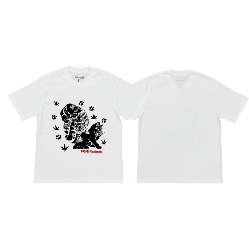 Nettspend BAFK Cat Tour Merch Tee venue limited cat print short-sleeved T-shirt