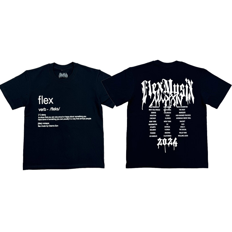 KK11 OsamaSon Flex Musix Tour Shirt venue album limited short-sleeved T-shirt
