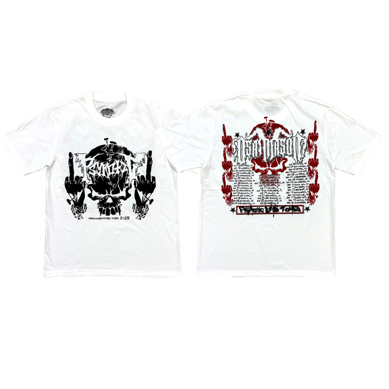 KK11 Osamason Psykotic tour merch limited short-sleeved T-shirt