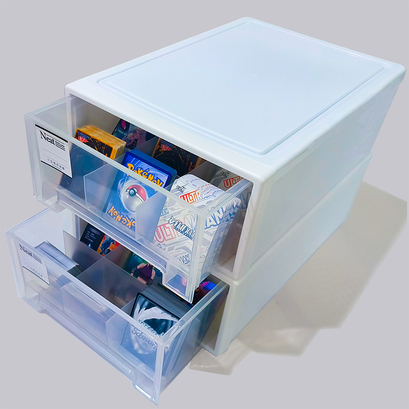 超大容量卡牌收纳盒卡砖卡夹收纳盒游戏王PTCG宝可梦特曼奥牌盒 - 图1