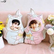 High-end Cotton Doll Custom Couple Diyman Shaped Holding Pillow Photos Live-action People Type Doll Luxury dolls