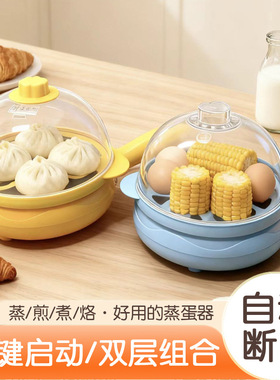 灿翔双层煎蛋煮蛋蒸蛋器电饼铛