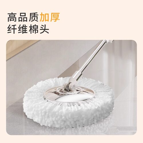 2025新款免手洗旋转拖把家用自拧水通用式墩布甩干脱水带桶拖布 - 图2