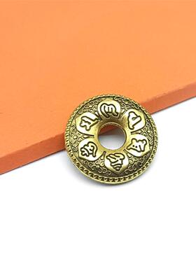 金属平安扣钥匙吊坠合简约