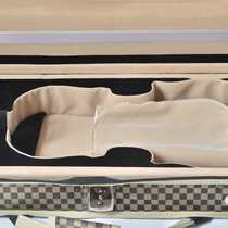 Manufacturer supply violin square box light Tied double shoulder violin box with hygrometer