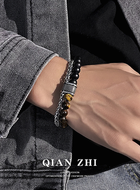 古典与潮流的碰撞潮酷国风手链男