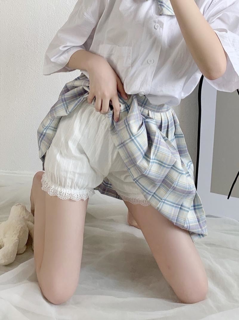 南瓜裤安全裤防走光女夏季薄款蓬蓬花苞裤lolita纯棉jk短裙打底裤