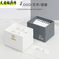 High-end floss box upscale toothpick box minimalist cotton sign box creative versatile desktop piece containing modern white single