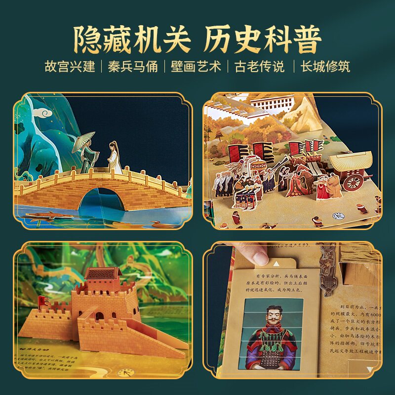 这就是中国立体书 儿童3d立体书中国百科全书科普书籍 益智玩具生日六一儿童节礼物小学生幼儿园3-6-9-12岁翻翻机关书故宫儿童绘本