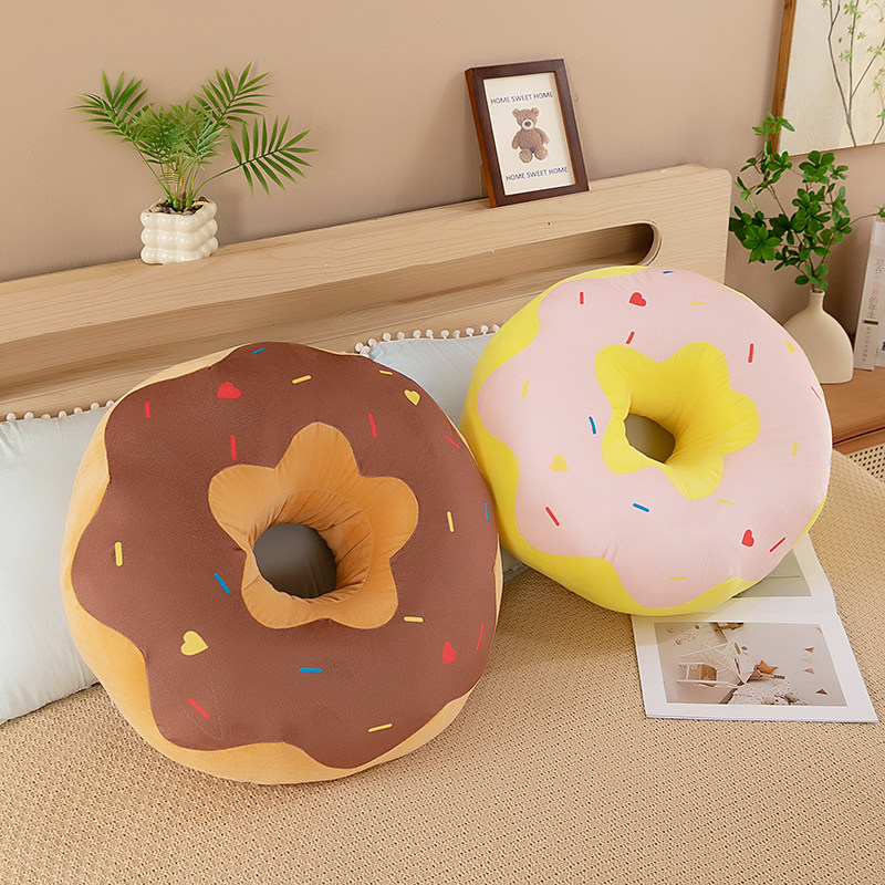 卡通创意甜甜圈玩偶可爱趣味毛绒玩具儿童睡觉抱枕床上枕头靠垫女,淘宝优惠券,粉丝福利购,淘宝优惠卷