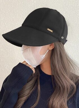 明星同款渔夫帽鸭舌帽网红春夏防晒紫外线遮阳帽素颜帽子宽檐