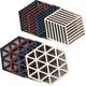 Creative hollow hexagonal silicone dining table cushion thermal insulation