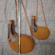 Ancient Water Bags Water Sachets Ancient Kettle Leather Sacks Wine Jug Desert Water Bags Mongolian Water Sac with large drop shape