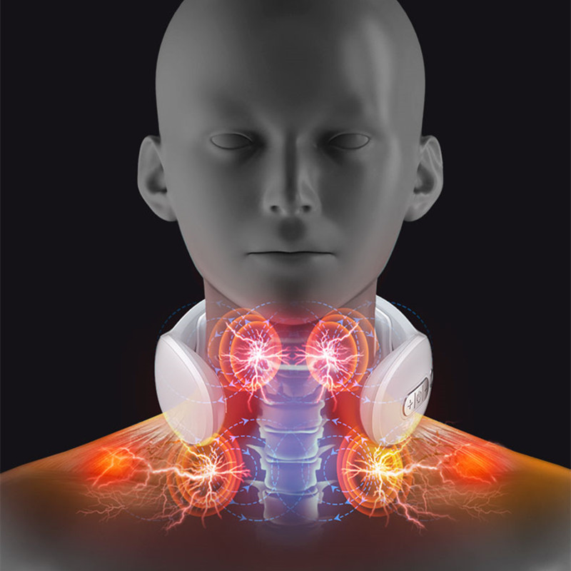 颈椎按摩器揉捏护颈按摩仪舒缓脖子脉冲热敷护颈神器电动理疗仪器 - 图2