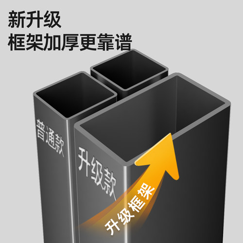 衣柜一体式免安装升级折叠推拉门全钢架全封闭挂衣加粗加厚防潮湿 - 图1