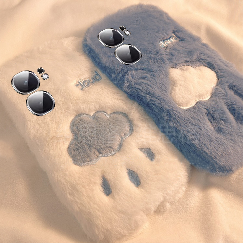 刺绣云朵适用vivoiqooneo9spro手机壳iqoneo8se小众neo7pro竞速版5s活力版6se卡通855毛绒绒爱酷vivo硅胶秋冬 - 图3