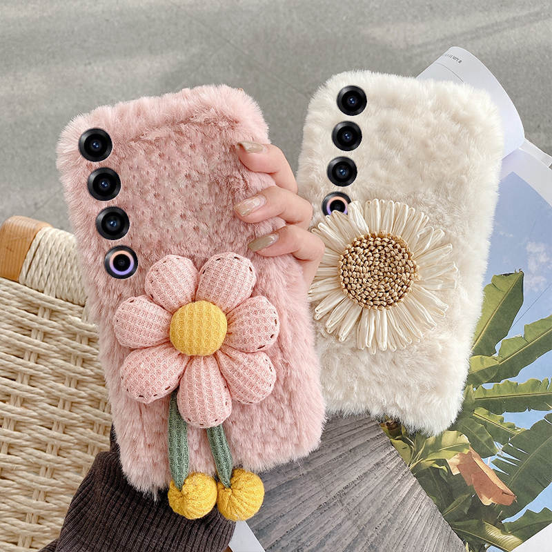 ins风向日葵花朵适用魅族22mini手机壳note16立体21pro保暖20秋冬18por毛绒18x软7/16spor/16t/16x/16thplus - 图0