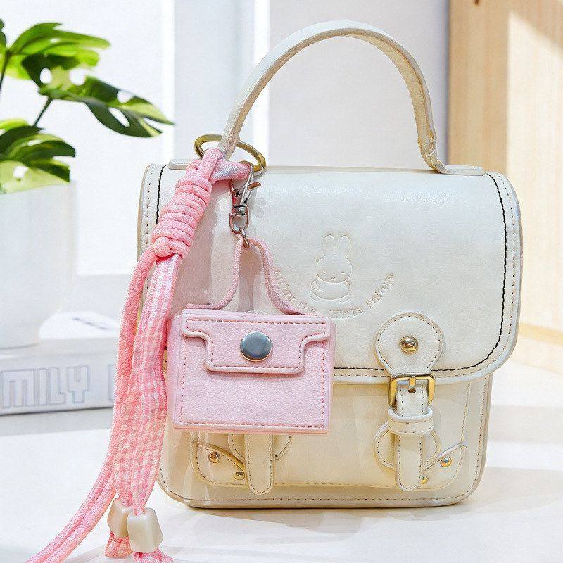 礼品可爱皮革汽车包包简约零钱包挂饰钥匙链小卡通创意钥匙扣,淘宝优惠券,粉丝福利购,淘宝优惠卷