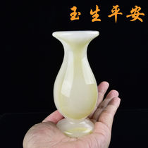 Star Lighting Jade Small Vase Swing Pieces Jade Bottle Living Room Genguan Cabinet Bogu Shelf Furnishing Decorations Qiao relocating gifts